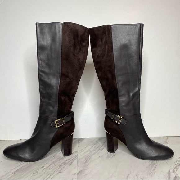 New! Bandolino Bilya Brown Heeled Tall Boot 9M - Picture 8 of 15